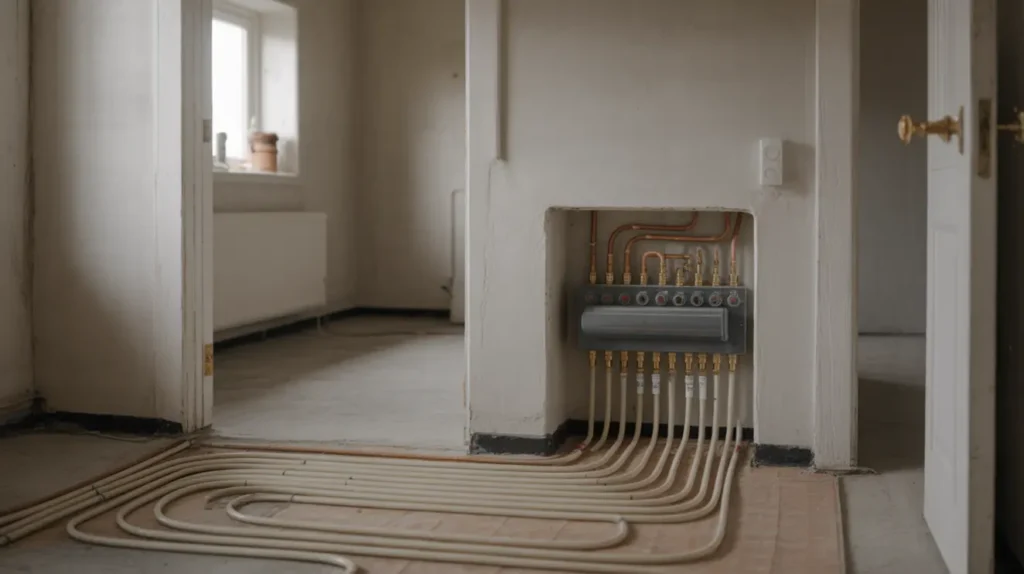 nyinstallation av vattenburet golvv rmesystem i villa i kullavik kungsbacka